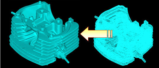 Reproduction of actual parts, no CAD data